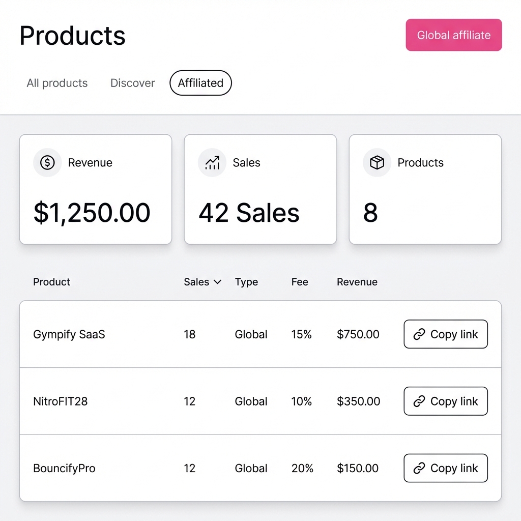 Affiliate Dashboard