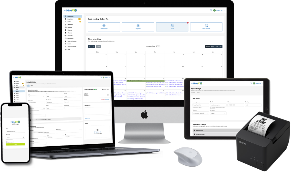 NitroFIT28 Gym Management Interface